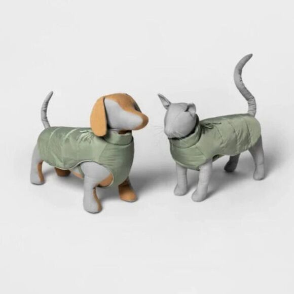 Dog and Cat Puffer Jacket with Buckle (Size S) Boots & Barkley "GREEN" ~ NEW!!! - Picture 1 of 7